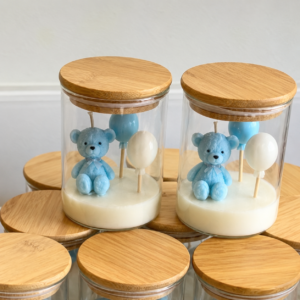 Teddy Bear Balloon Jar Candle
