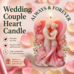 Wedding Couple Heart Candle