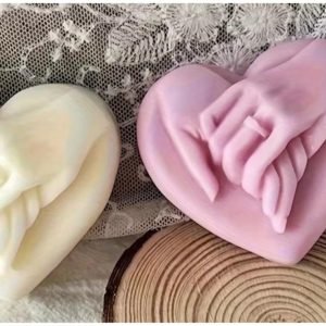 Heart Palm Print Candle