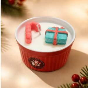 Candy Cane Gift Jar Candle